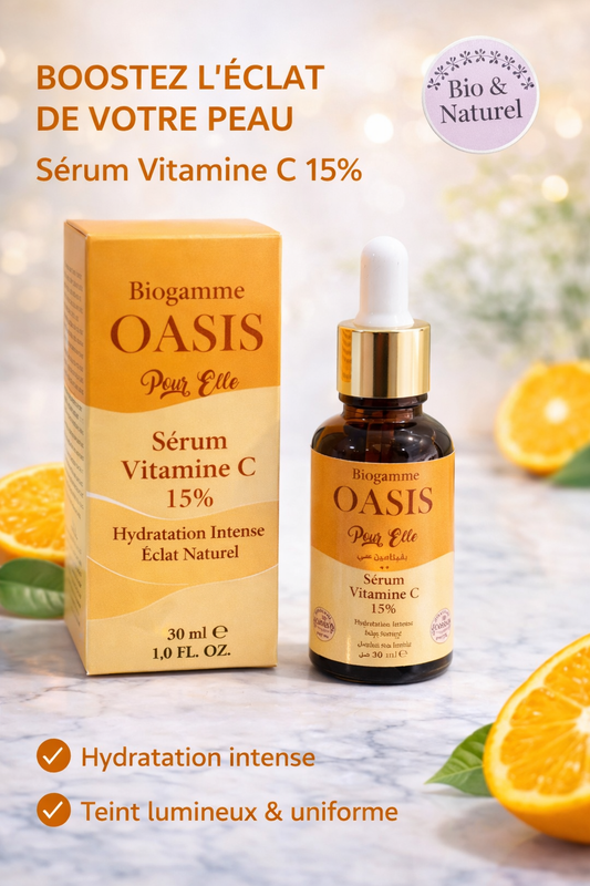 -Biogamme Oasis- Vit C                     سيروم التفتيح فيتامين سي 15% للوجه و الرقبة